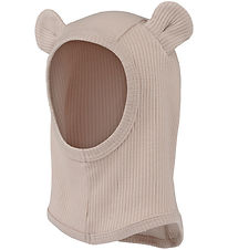 MarMar Balaclava - Rib - Modal - Single Layer - Cream Taupe w. E
