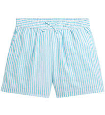 Polo Ralph Lauren Shorts - Lin - Ljusblå/Vitrandig
