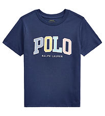 Polo Ralph Lauren Stuttermabolur - Dökkblátt M. Polo