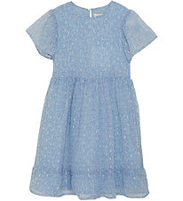 Creamie Kleid - Flower Lurex - Für immer Blue