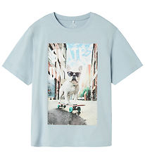 Name It Stuttermabolur - NkmVoto - Himneskur Blue/Skate Dagur