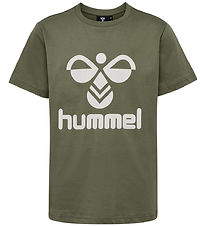 Hummel T-Shirt - hmlTres - Olivin