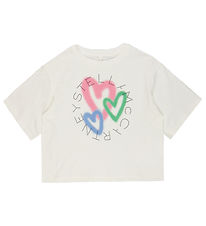 Stella McCartney Kids Stuttermabolur - Hvítt