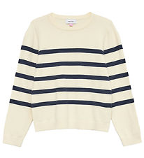 Vero Moda Girl Bluse - Strick - VmSaba - Birch/Navy Blazer