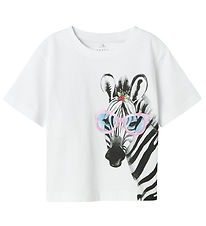 Name It Stuttermabolur - NmfVotea - Bright White/Zebra