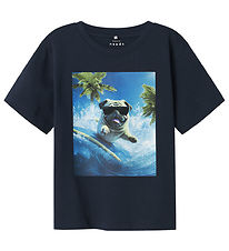 Name It Stuttermabolur - NmmVoto - Dökkblátt Blazer/Dog