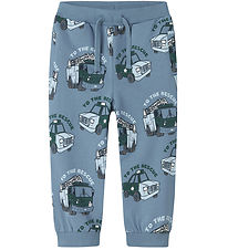 Name It Sweatpants - NmmDibbo - Spring Lake m. Tryck
