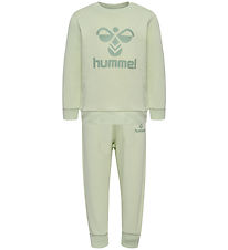 Hummel Set - hmlArine Crewsuit - Nebel Green
