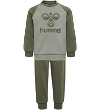 Hummel Set - hmlHumming Crewsuit - Olivine