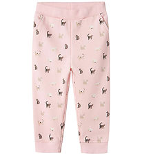 Name It Sweatpants - NmfBrigitta - Ballerina/Melange m. Katter
