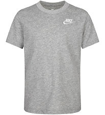Nike Stuttermabolur - Dark Grey Heather
