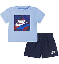 Nike Stuttbuxnasett - Stuttermabolur/Stuttbuxur - Midnight Dökkb