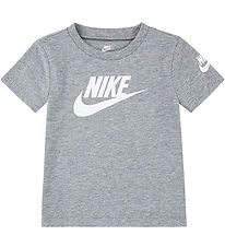 Nike Stuttermabolur - Dark Grey Heather