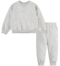 Nike Sweatset - Sweatshirt/Jogginghosen - Pale Ivory Heather