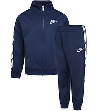 Nike Träningsset - Cardigan/Byxor - Midnight Marinblå
