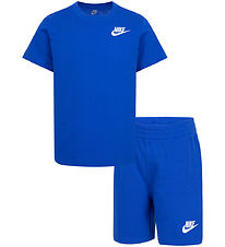 Nike Stuttbuxnasett - Stuttermabolur/Stuttbuxur - Leikur Royal