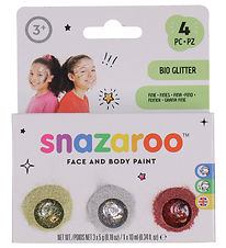 Snazaroo Makeup - BIO Glitter Fine - 3 pcs - Gold/Silver/Pink
