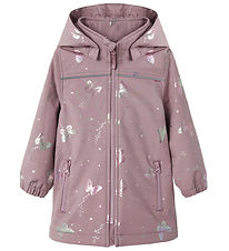 Name It Softshelljacke m. Fleece - NmfAlfa08 - Elderberry/BUTTER