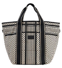 Lala Berlin Shoppingväska - East West - Heritage Stripe Black