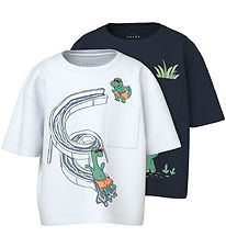 Name It Stuttermabolur - NmmVilian - 2 Pakki - Dökkblátt Blazer