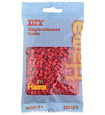 Hama Midi Beads - 1000 pcs - 114 Cherry Red
