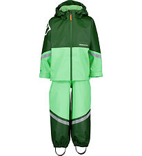 Didriksons Regnkläder m. Hängslen - Waterman - Light Alger Green