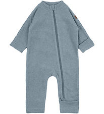 Mikk-Line Fleeceoverall - Blekt Denim Melange
