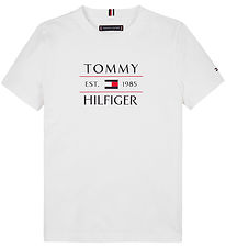 Tommy Hilfiger T-shirt - Flag - White w. Logo