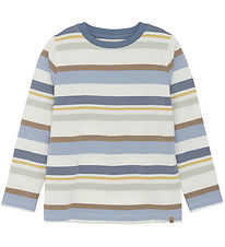 Minymo Blouse - Flint Stone/White w. Stripes