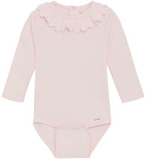 Minymo Bodysuit l/s - Rib - Pink Dogwood
