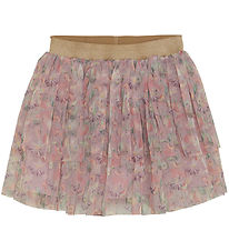 Minymo Tulle Skirt - Burnished Lilac w. Flowers