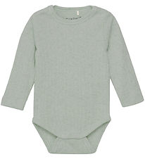 Fixoni Bodysuit l/s - Rib - Desert Sage Melange