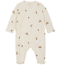 Fixoni Pyjamasdräkt m. Fötter - Rib - Äggnog
