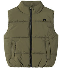 Name It Puffer Vest - NkmMaket - Dusty Olive