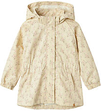 Lil' Atelier Lightweight Jacket - NmfGerda - Bleached Sand w. Fl