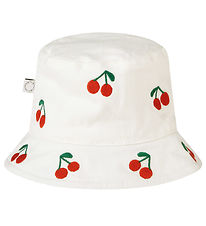 Stella McCartney Kids Bucket Hat - Vit m. Körsbär