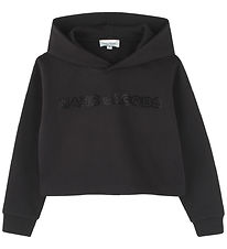 Little Marc Jacobs Hoodie - Cropped - Black w. Rhinestone