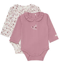 Fixoni Bodysuit l/s - 2-Pack - Eggnog