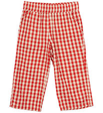 The New Siblings Trousers - TnstNelly Loose - Poppy Red Check