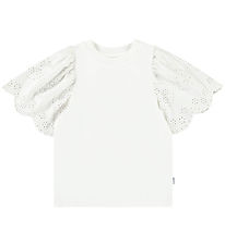 Molo T-shirt - Ritza - Crisp White w. Pointelle