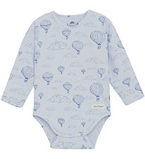 En Fant Bodysuit L/æ - Rib - AOP - Arctic Ice