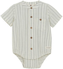 En Fant Bodysuit k/æ - Stripe - Eggnog