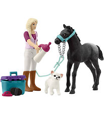Schleich Hästskötsel Med Sofia - 42755 - 10 Delar