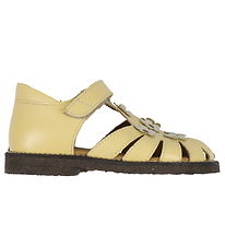 Angulus Sandals - Yellow w. Flowers