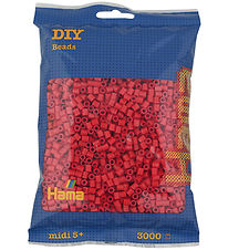 Hama Midi Beads - 3000 pcs - 114 Cherry Red