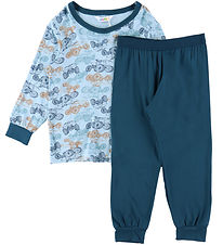 Joha Pyjama Set - Viscose/Bamboo - Blue w. ATV