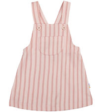 Joha Dress - Pinafore - Pink w. Stripes