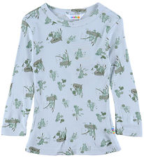 Joha Bluse - Viskose/Bambus - Hellblau m. Samen