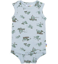 Joha Bodysuit n/a - Viscose/Bamboo - Light blue w. Frogs