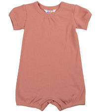 Joha Summer Romper - Rib - Salmon